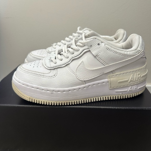 Nike Women's AF1 Triple Shadow - White Sneakers - size 6.5 - Picture 2 of 6